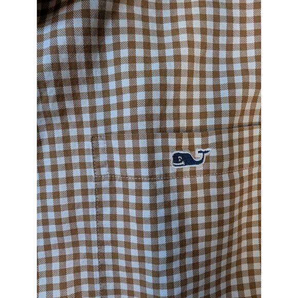 Vineyard Vines Men Checkered Plaid Woven Soft Button Down Dress Shirt Sz L - Picture 8 of 8